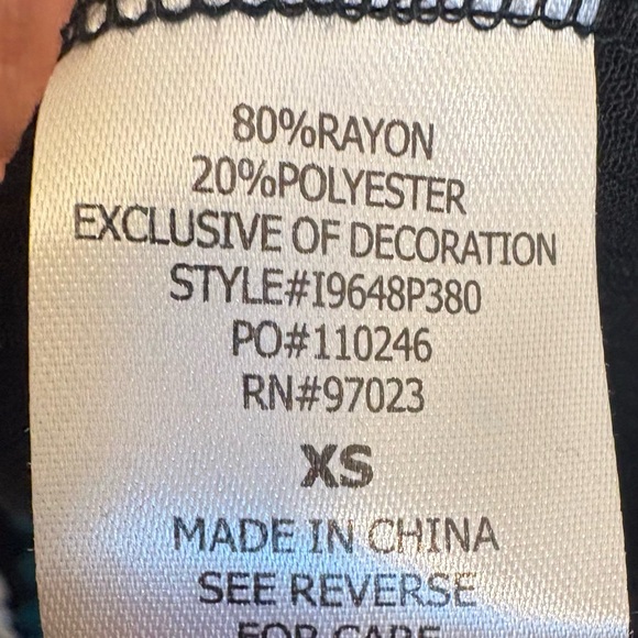 Miken Swim Cover Up Dress Women XS Black Embroidered Boho Beach Tunic - Picture 9 of 10